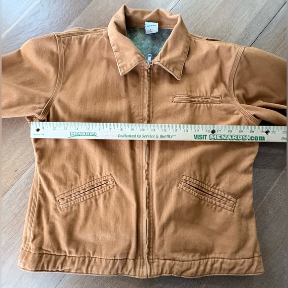 Vintage ETHYL”S LG Golden Brown Jacket with Graphic Wild West Lining - Picture 9 of 14